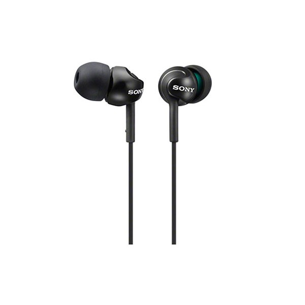 Sony mdrex110lpb auriculares de botón negros conector en 90º
