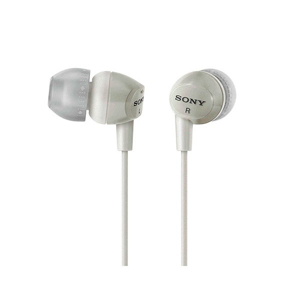 Sony mdrex15lpw auriculares de botón blancos conector en 90º