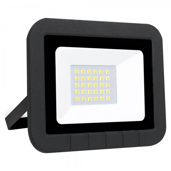 Proyector led plano negro   20w.fria