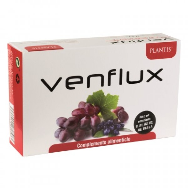 Venflux (vid roja, mirtilo, vitaminas en ampollas) 20 x 10ml
