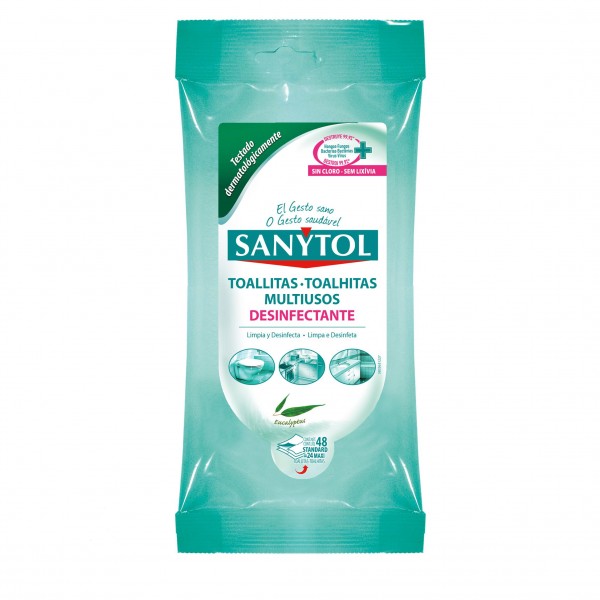 Sanytol toallitas multiusos desinfectantes 30u unidades