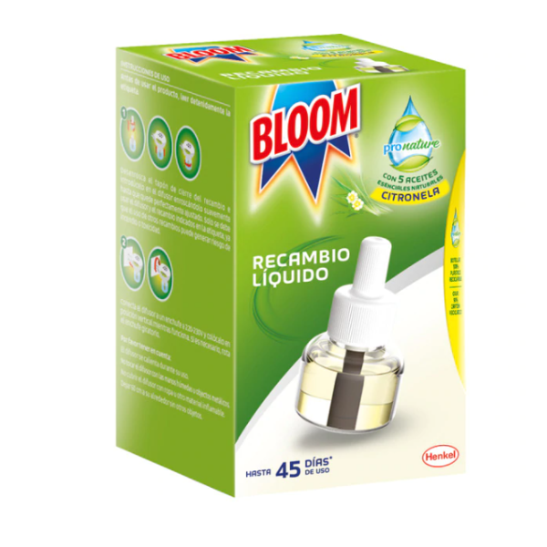 Bloom insecticida Pronature líquido Citronela 1 recambio