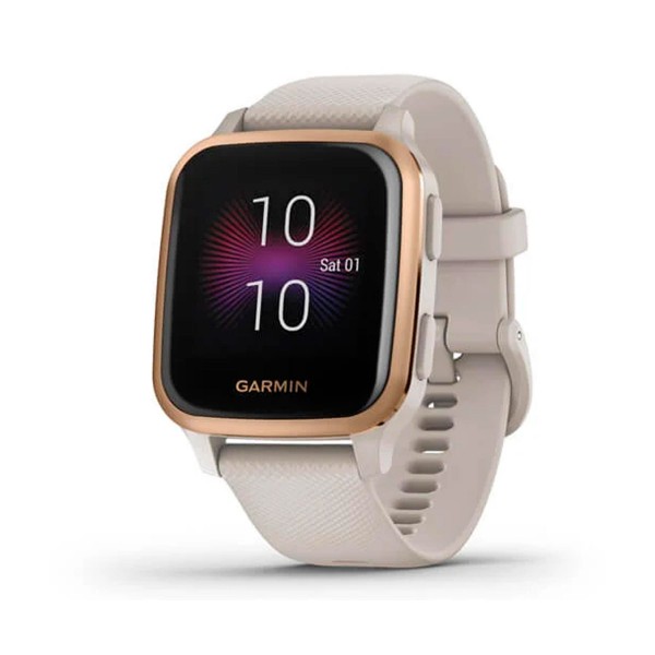 Garmin venu sq music ed. blanco/dorado smartwatch multideporte gps integrado frecuencia actividad sueño