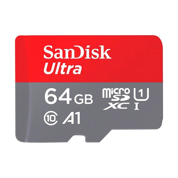 Sandisk tarjeta de memoria micro sdxc clase 10 uhsde 64gb con hasta 120mbps + adaptador sd