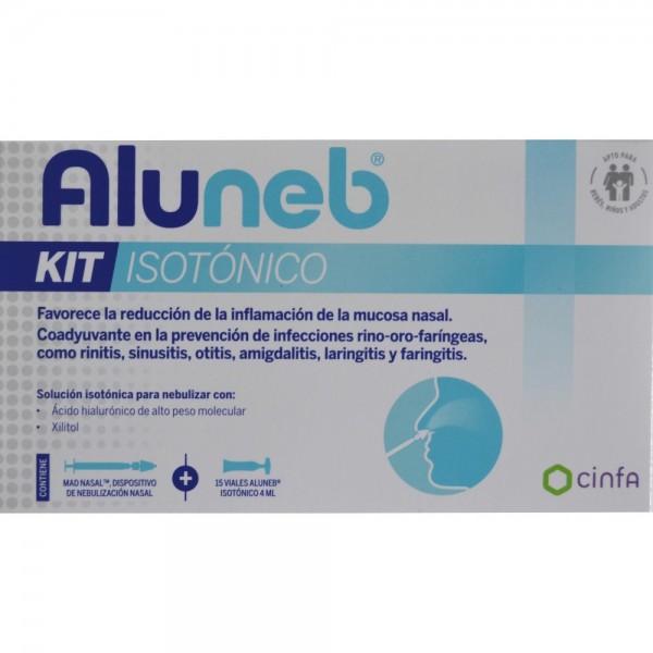 Aluneb Isotonico Kit 15 Viales 4 ml + 1 Dispositivo