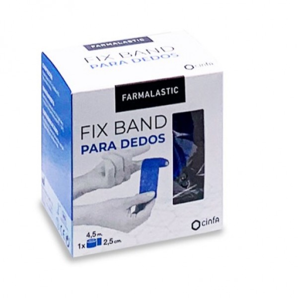 Farmalastic Fix Band Para Dedos Venda Elastica Adhesiva 1 Ud 4,5 M X 2,5 Cm