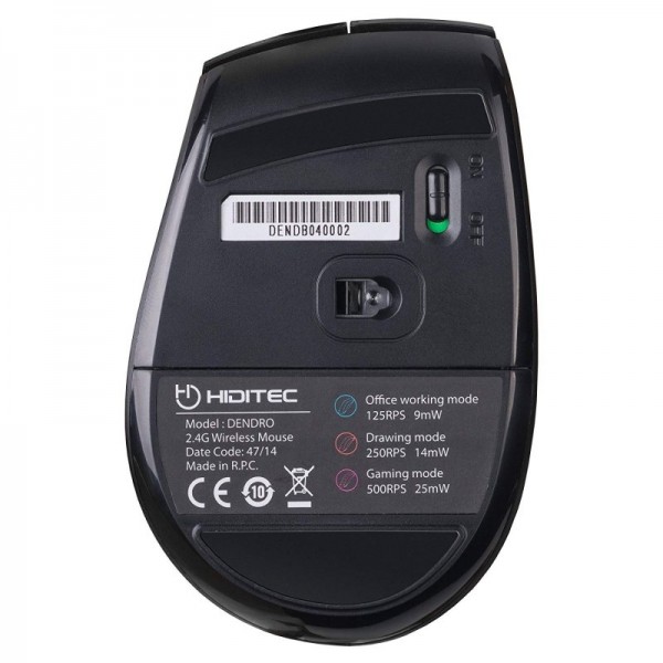 Hiditec ratón inalámbrico dendro avago a3000 progr