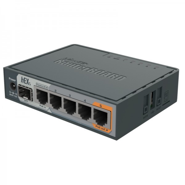 Mikrotik rb760igs hex s router 5xgb 1xsfp l4