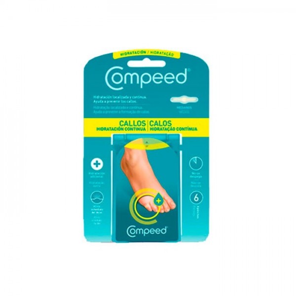 Compeed Apósitos Callos Hidratación Continua 6 Unidades