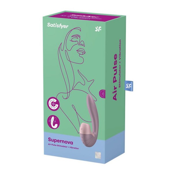 Satisfyer supernova air pulse stimulator old rose 1un