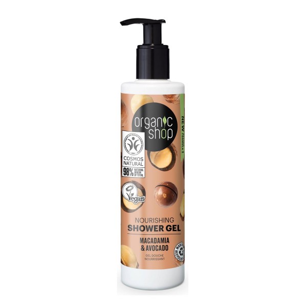 Organic shop macadamia&avocado gel de baño 280ml