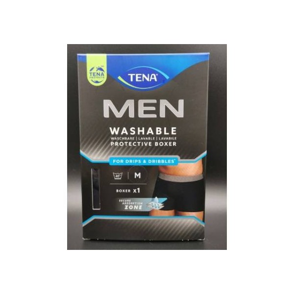 Tena Men Boxer Negro Lavable T/m 1u