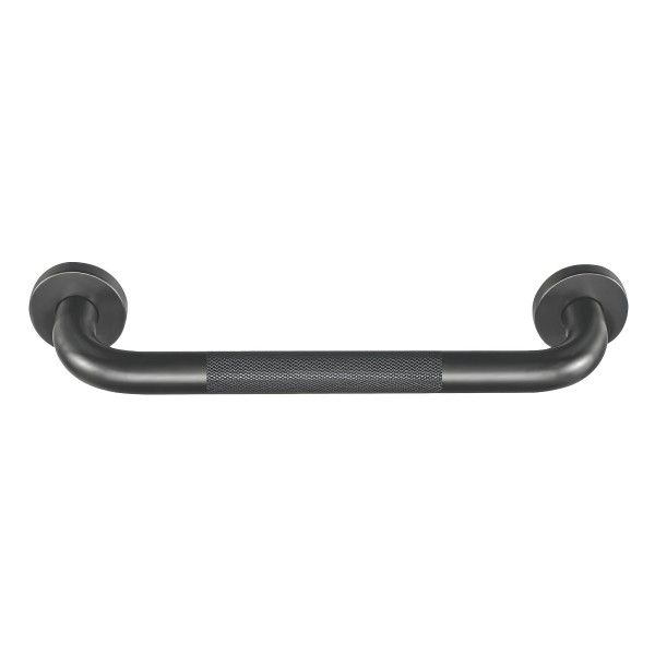 Agarradero bañera negro inox 25x280 mm.